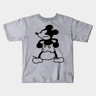 Mad Mouse in Steamboat Willie 1928 Kids T-Shirt